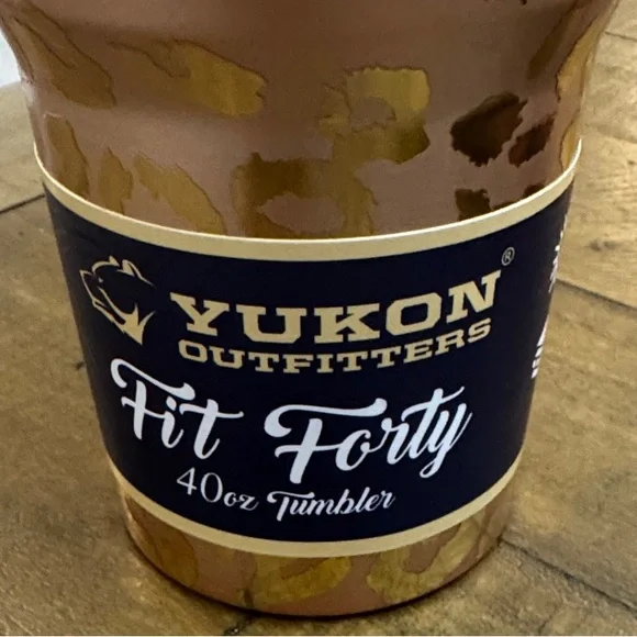 Yukon Outfitters x Buc-ee’s 40oz Fit Forty Tumbler – Leopard Print w/ Handle - Picture 4 of 4